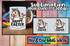 Dreamy afternoons 11oz 15oz sublimation wrap, Easter Animals Product Image 1