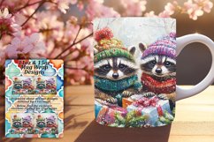 Elegant 15oz Mug Wrap Png Design , Cute Xmas Product Image 1
