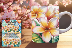 Sassy 15oz Mug Wrap Png Template , Flowers Product Image 1