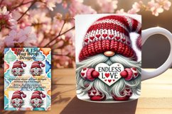 Stylish 15oz Mug Wrap Png Design , Gnomes Product Image 1