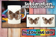 Spring Serenade Butterfly Mug: Sublimated Whimsy Product Image 1