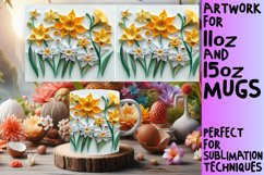 Blossoming 3D Petal Mug Wrap 11oz 15oz Product Image 1