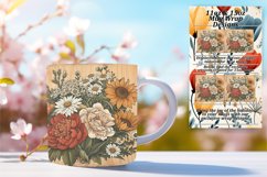 Botanical Beauty Mug Sublimation Design Product Image 1