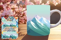 Eye-Catching Gradient Sublimation Mug Wrap Design 11oz/15oz Product Image 1