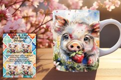 Watercolor Animal &amp; Floral Wrap Art 11oz/15oz Product Image 1