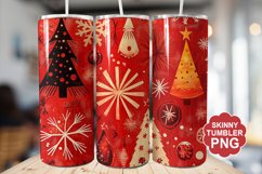 Christmas Red Tumbler | Christmas Tumbler Wrap Product Image 1