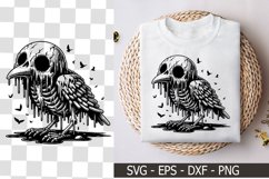 A Melting Bird Skeleton Character - Skeleton SVG Product Image 1