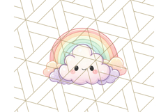 Kawaii Weather Clipart PNG, Cute Pastel Weather Icons Product Image 5