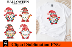 4 Christmas Gnome Clipart PNG | Merry Christmas Png Product Image 1