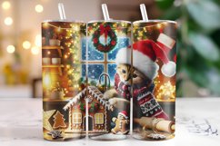 Christmas Cat Tumbler Wrap | Sublimation | Tumblers Product Image 1