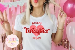 Heart Breaker Vibes Valentine's Sublimation PNG Product Image 1