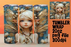 Handcrafted 20oz Tumbler Design , Fairy Product Image 1
