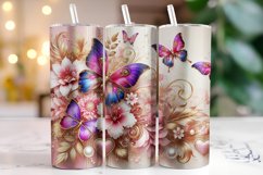 Butterfly Tumbler Wrap | Sublimation | Tumblers Product Image 1