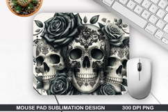 Skulls Mouse Pad, Halloween Mouse Pad PNG Design Product Image 1