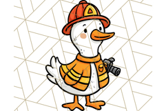 Goose Occupation Clipart PNG, Cute Job-Themed Graphics Product Image 5