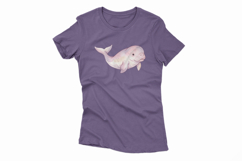 Cute Dugong Sea Cow Marine Mammal Ocean PNG Summer Manatee Product Image 4