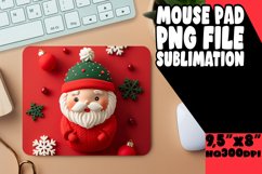 3D Christmas Santa Claus Mouse Pad for Sublimation Print Product Image 1