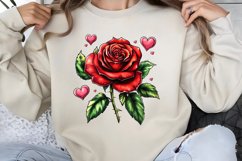 Retro Valentine Clipart PNG Product Image 1