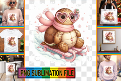 Fun TSHIRT Sublimation Designs, Turtle Product Image 1