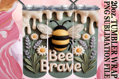 Happy memories 20oz tumbler wrap, Bee Quote Product Image 1