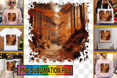 Whimsical Tote Bag Designs PNG, Autumn Product Image 1