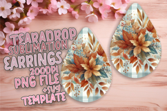 Lovely Teardrop Design for Craft Projects , Autumn Flower Product Image 1