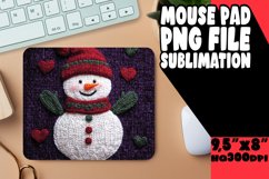 Timeless Mouse Pad Designs Sublimation, Snowman Product Image 1