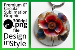 Spring Symphony: 3D Floral Round Designs Design PNG Product Image 1
