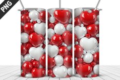 Valentines Love Skinny Tumbler PNG Wrap| Valentines Tumbler Product Image 2