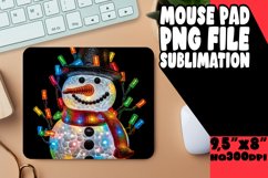 Christmas Snowman Wonders Mouse Pad Design Product Image 1