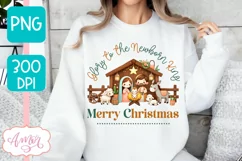 Christmas nativity PNG sublimation, Christmas Christian PNG Product Image 3