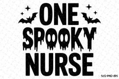 One Spooky Nurse Svg | Halloween Svg | Svg Cut Files Product Image 1