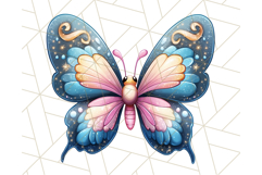 Jewel Toned Butterfly PNG Clipart, Vibrant Butterflies Product Image 5
