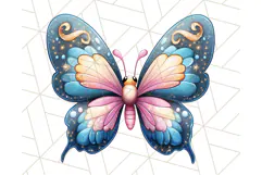 Jewel Toned Butterfly PNG Clipart, Vibrant Butterflies Product Image 5