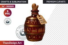 Christmas Winter Potion Bottles PNG, Magical Holiday Clipart Product Image 1