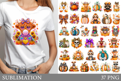 Fall Sublimation Bundle. Fall T-Shirt Design Product Image 1