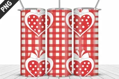 Lovely Hearts Tumbler Design | Valentine's Day Tumbler Wrap Product Image 2