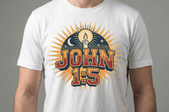 John 1:5- T-shirt Design Product Image 1