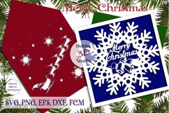 Merry Christmas Cut Card Template SVG Product Image 7