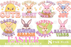 Easter Sublimation DTF Bundle Bunny Chick Farm Hip Hop Joy Product Image 1