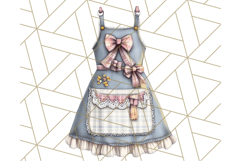 Cottagecore Kitchen Mixer, Apron PNG Clipart, Retro Floral Product Image 5