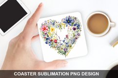 Spring Flower - Coaster Sublimation Design Product Image 1
