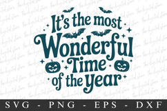 It&#039;s The Most Wonderful Time Svg | Halloween Svg | Cricut Product Image 1