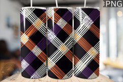 Halloween Plaid Pattern Tumbler Wrap - High Quality 300 Dpi Product Image 1