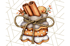Fall Cookie Clipart PNG, Autumn Sweets Pumpkin Cookies Product Image 5