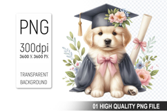 Graduation Animals Clipart PNG Bundle, High Quality PNG File Product Image 10