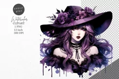 Halloween clipart, Witch clipart, Gothic clipart Product Image 1