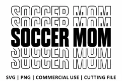 Soccer Mom SVG | Stacked SVG Product Image 2