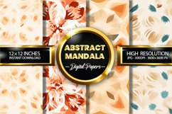 Abstract Mandala Digital Papers - 04 Variations Product Image 1