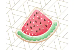 Summer Iced Cookie Clipart PNG, Cute Tropical Cookies Product Image 5